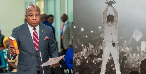 Ablakwa ((R) and Shatta Wale (L)