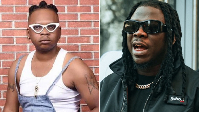 Ghanaian Socialite Tornado (L) says Stonebwoy (R) is hypocritical