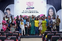 Kafui Danku and particpants of her Dream Achievers Project