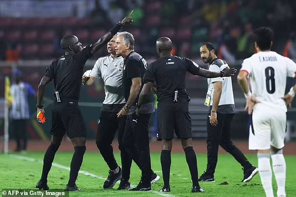 Carlos Queiroz was sent off during the 2021 AFCON