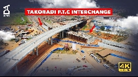 Construction on the three-tier PTC Interchange in Takoradi has been halted