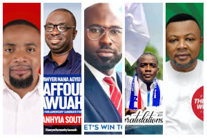 A photo collage of five new faces taking over from these top NPP guns