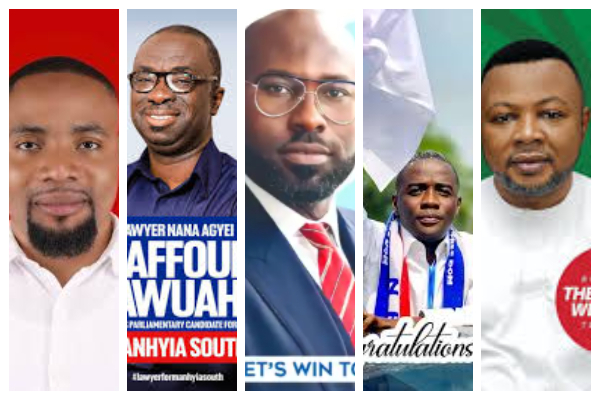 A photo collage of five new faces taking over from these top NPP guns