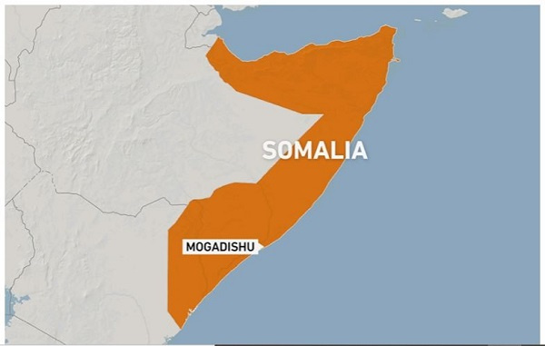The bomb was detonated near a military training camp in Somalia