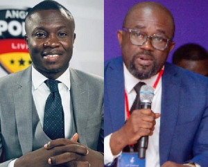 Renowned journalist Saddick Adams and GFA President Kurt Okraku Renowned journalist Saddick Adams and GFA President Kurt Okraku