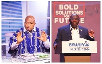 Dr. Mahamudu Bawumia (R) and Samuel Okudzeto Ablakwa