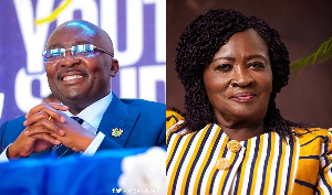 Dr Mahamudu Bawumia and Professor Naana Jane Opoku Agyemang