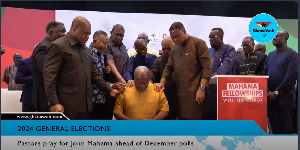 Some pastors praying for John Mahama