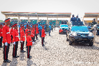 Bawumia inspecting guard of honour