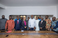 Dr. Opoku Prempeh after his meeting with Eminent Persons Group of the Christian Council of Ghana