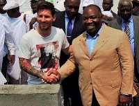 Argentine icon Lionel Messi  and ousted Gabon president, Ali Bongo,