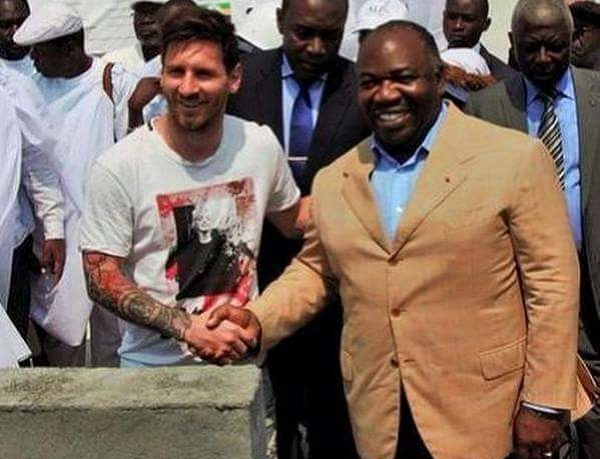 Argentine icon Lionel Messi  and ousted Gabon president, Ali Bongo,