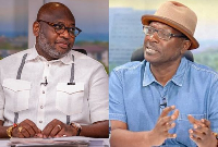 Randy Abbey (L) has been criticised by Kwaku Azar (R) over the COCOBOD case