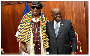 President Akufo-Addo and Stevie Wonder