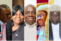 5 of the 7 Supreme Court justice nominees of President John Dramani Mahama
