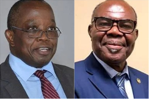 Daniel Yao Domelevo (L) has accused Nii Ayikoi Otoo (R) of presenting falsified evidence