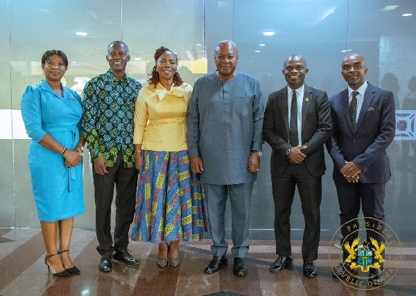President Mahama [m] and members of the Executive Council of IPR