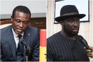 The OSP, led by Kissi Agyebeng (L), is investigating Nana Yaw Duodu (R), also known as Dr Sledge