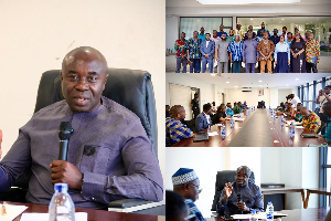 Minister for Labour, Employment and Job Creation with staff of the ministry