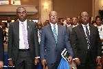 Ambassador Charles Owiredu, Dr Ernest Addison and Alex Dadey [L-R]