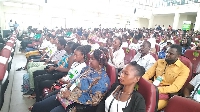 Participants of the job and career fair organized by SNV Ghana