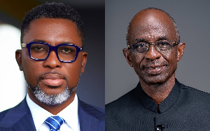 Gomoa Central MP Kwame A Plus and NDC Chairman, Johnson Asiedu Nketiah