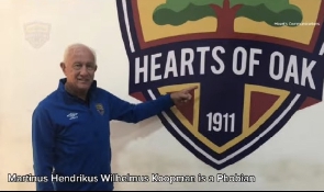 Hearts of Oak coach, Martin Koopman