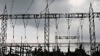 High-tension electrical power lines are seen at the Azura-Edo Independent Power Plant (IPP)