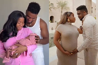 Veekee James and husband, Femi