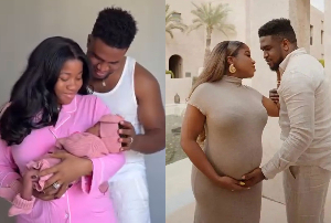 Veekee James and husband, Femi