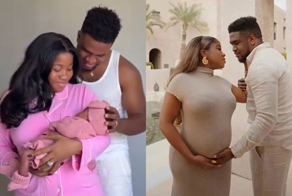 Veekee James and husband, Femi