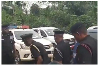 Security personnel have arrived at Omane Boamah's residence to commiserate with the family