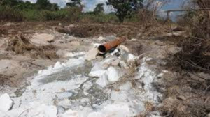 The US claims that the spill caused dangerous pollution in the area