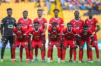 Kumasi Asante Kotoko players in a group photo