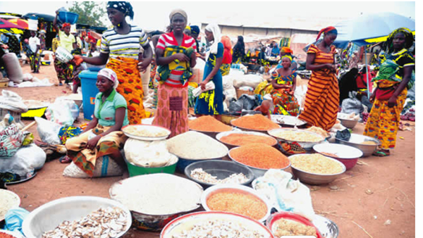 There is a sharp drop in prices of most foodstuffs in the Benue market