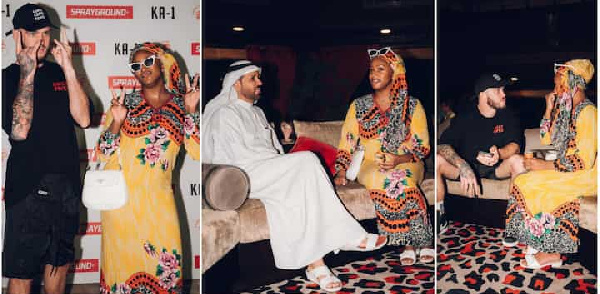 DJ Cuppy seen with her fiancé, Ryan Taylor and Dubai billionaire, Saif Ahmad Belhasa