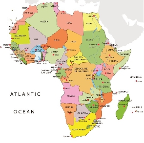 A map of Africa