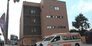 A photo of the 85-bed ward complex at Police Hospital