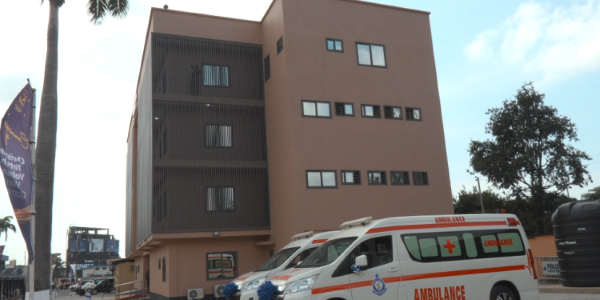 A photo of the 85-bed ward complex at Police Hospital