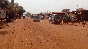 Road users in Yilo Krobo are battling the inconveniences of the abandoned rehabilitation works
