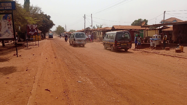 Road users in Yilo Krobo are battling the inconveniences of the abandoned rehabilitation works
