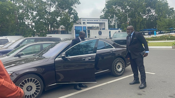Watch as former AG Dame arrives at CID Headquarters to meet Abronye