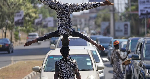 Nairobi's street acrobats make a living by performing for motorists