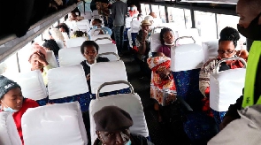 Passengers in a bus