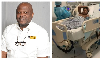 Photo collage of Ibrahim Mahama and Lisa Laryea, a 10-year-old student battling with leukaemia