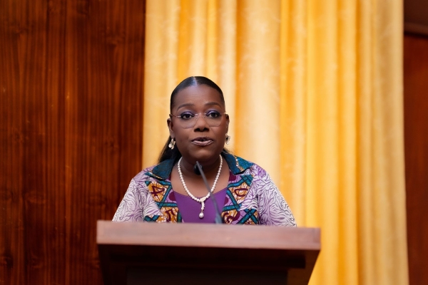 Deputy Chief of Staff, Nana Oye Bampoe Addo delivering keynote address