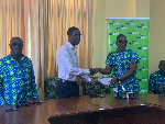 The donation included a cheque of GH¢200,000 to the National Cardiothoracic Center