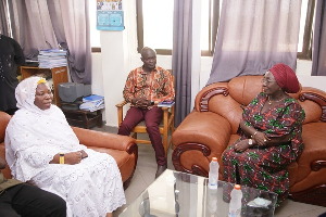Minister of Tourism, Culture and Creative Arts Dzifa Abla Gomashie and Hajia Fati Korey