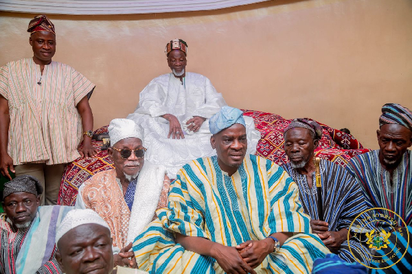 Education minister, Haruna Iddrisu at the palace