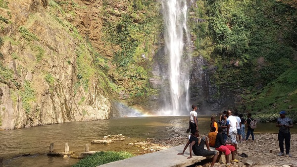 Wli waterfalls had some tourists on Boxing Day
